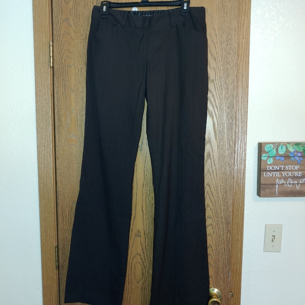 Brown striped pants